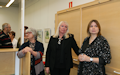 Viskari, Mahlanen ja Heinilä Killan vuosinäyttelyn avajaisissa 2015