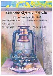 Sillanalusnäyttelyn mainos 2019